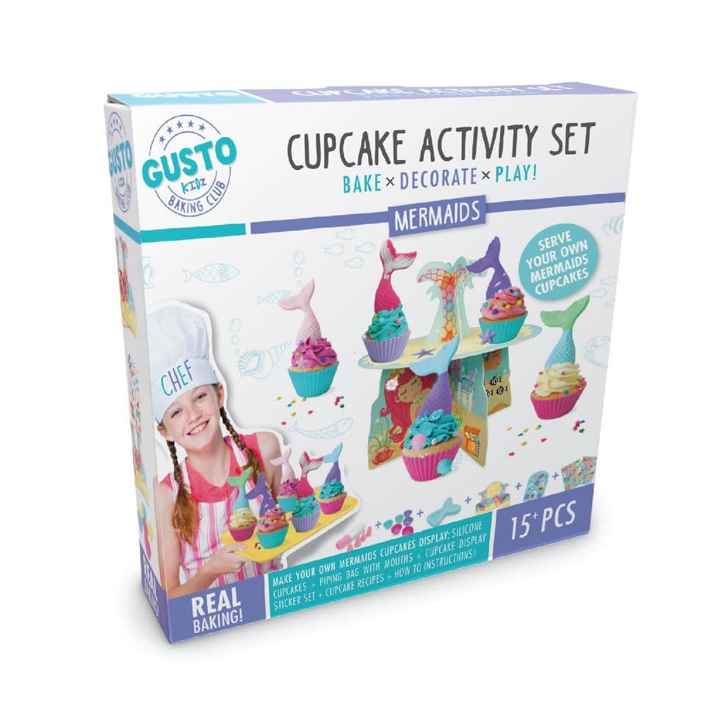 Gusto Mermaids Cupcake Activity Set 4th Product Detail  Image width=&quot;1000&quot; height=&quot;1000&quot;