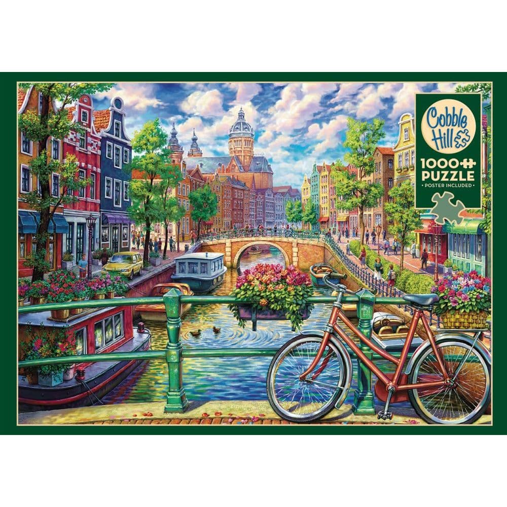 Amsterdam Canal 1000pc Puzzle Main Product  Image width="1000" height="1000"