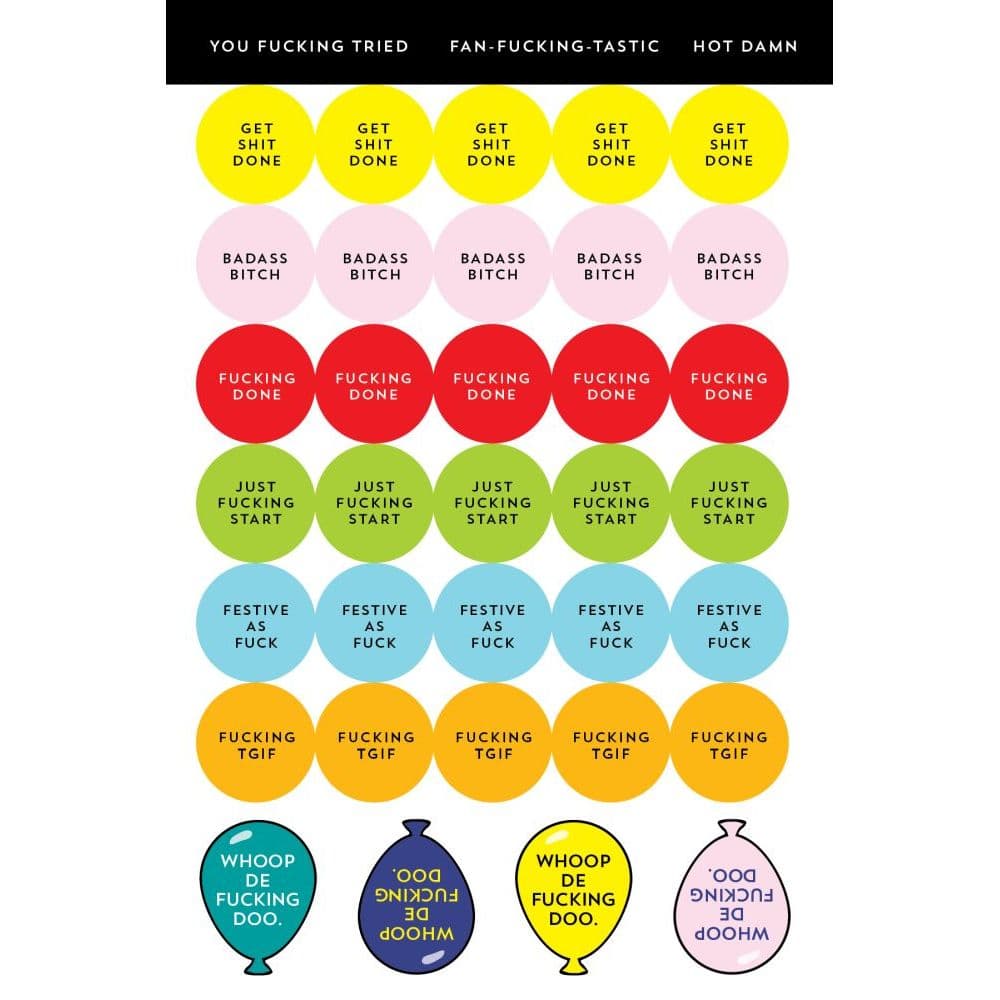 F*cking Planner Stickers 4th Product Detail  Image width=&quot;1000&quot; height=&quot;1000&quot;
