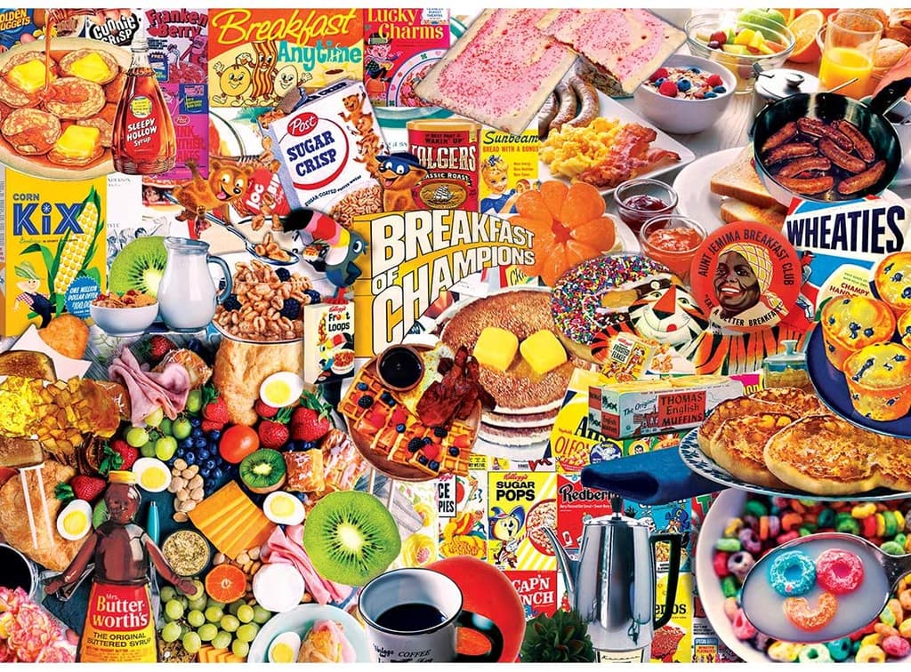 breakfast of champions 1000pc puzzle image 2 width="1000" height="1000"