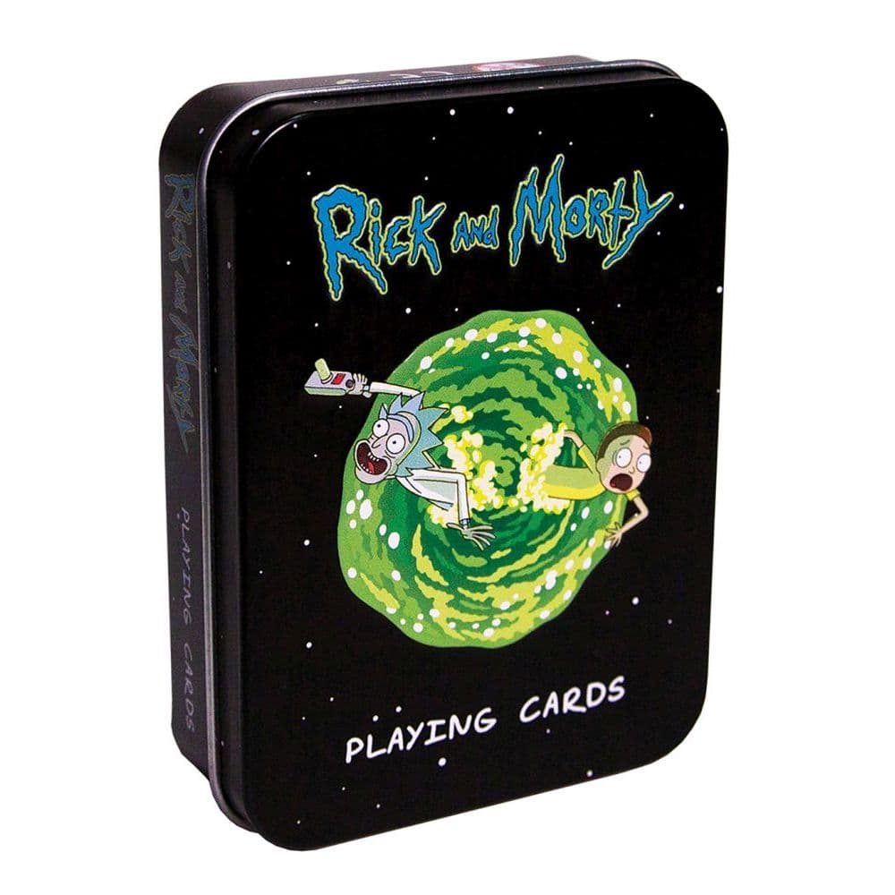 Rick and Morty Playing cards in Tin Main Product  Image width="1000" height="1000"