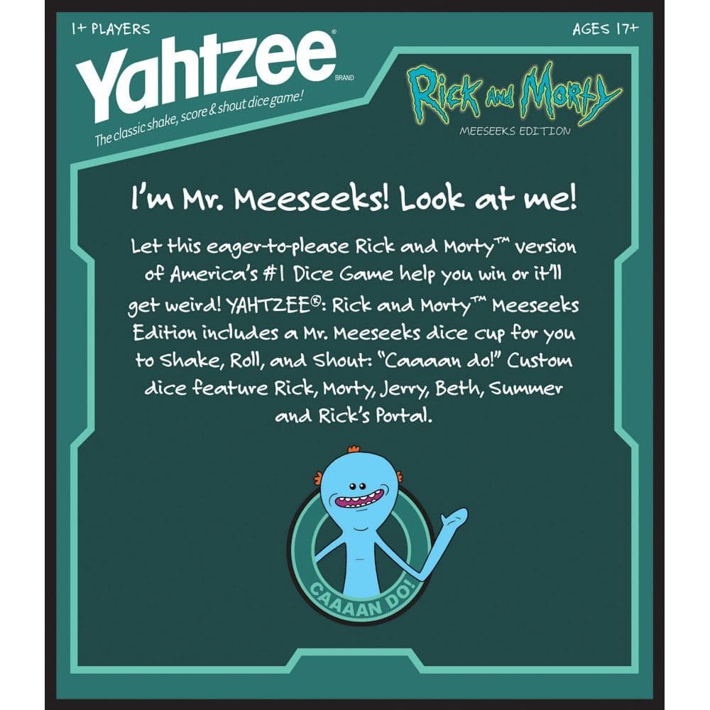 Rick And Morty Yahtzee Meeseeks Edition 2nd Product Detail  Image width=&quot;1000&quot; height=&quot;1000&quot;