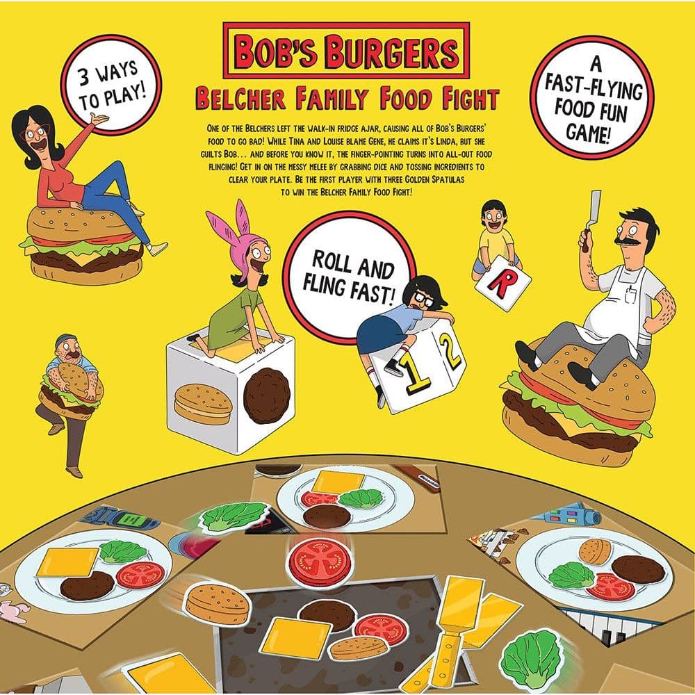 Bobs Burgers Belcher Family Food Fight 2nd Product Detail  Image width="1000" height="1000"