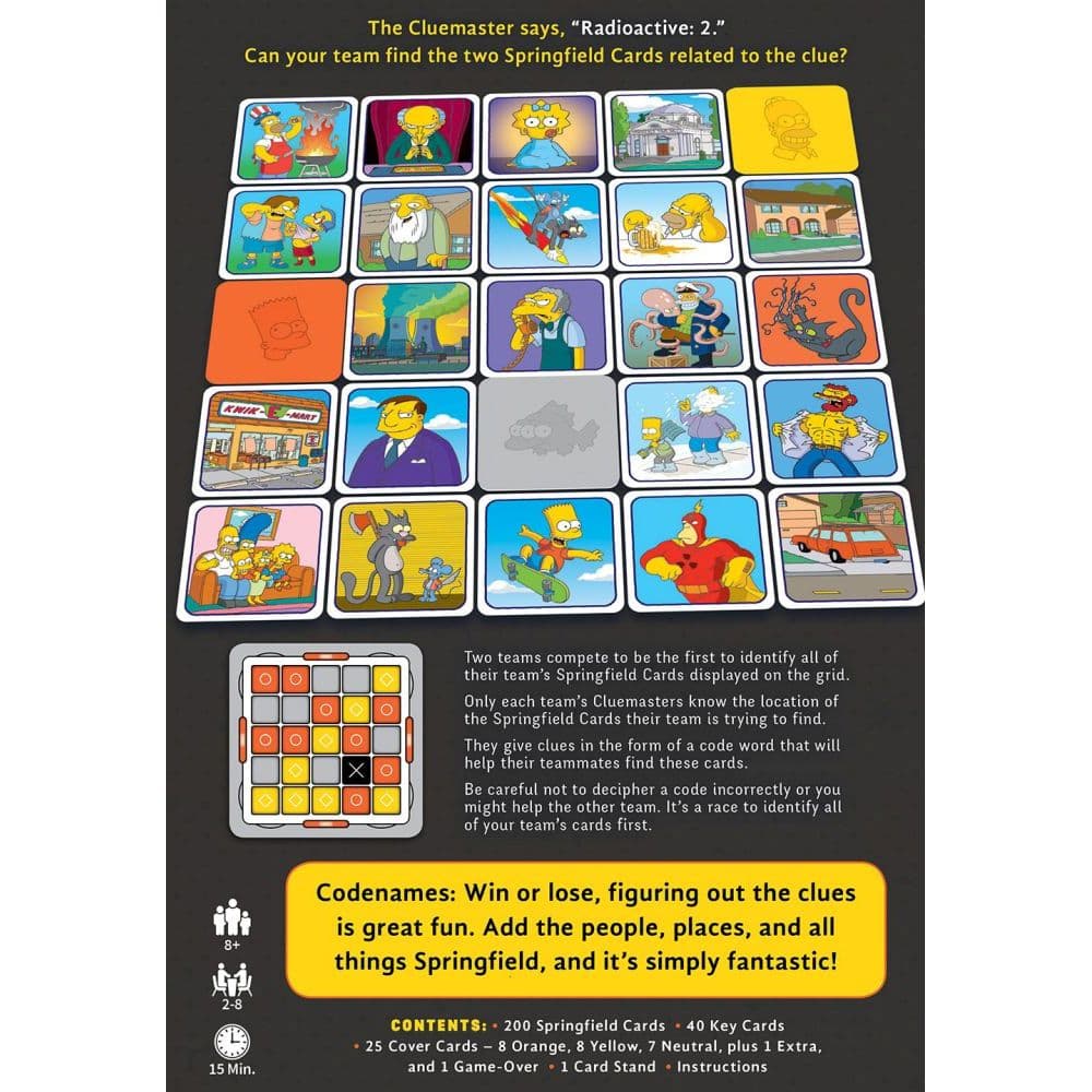 Codenames The Simpsons Edition 2nd Product Detail  Image width="1000" height="1000"