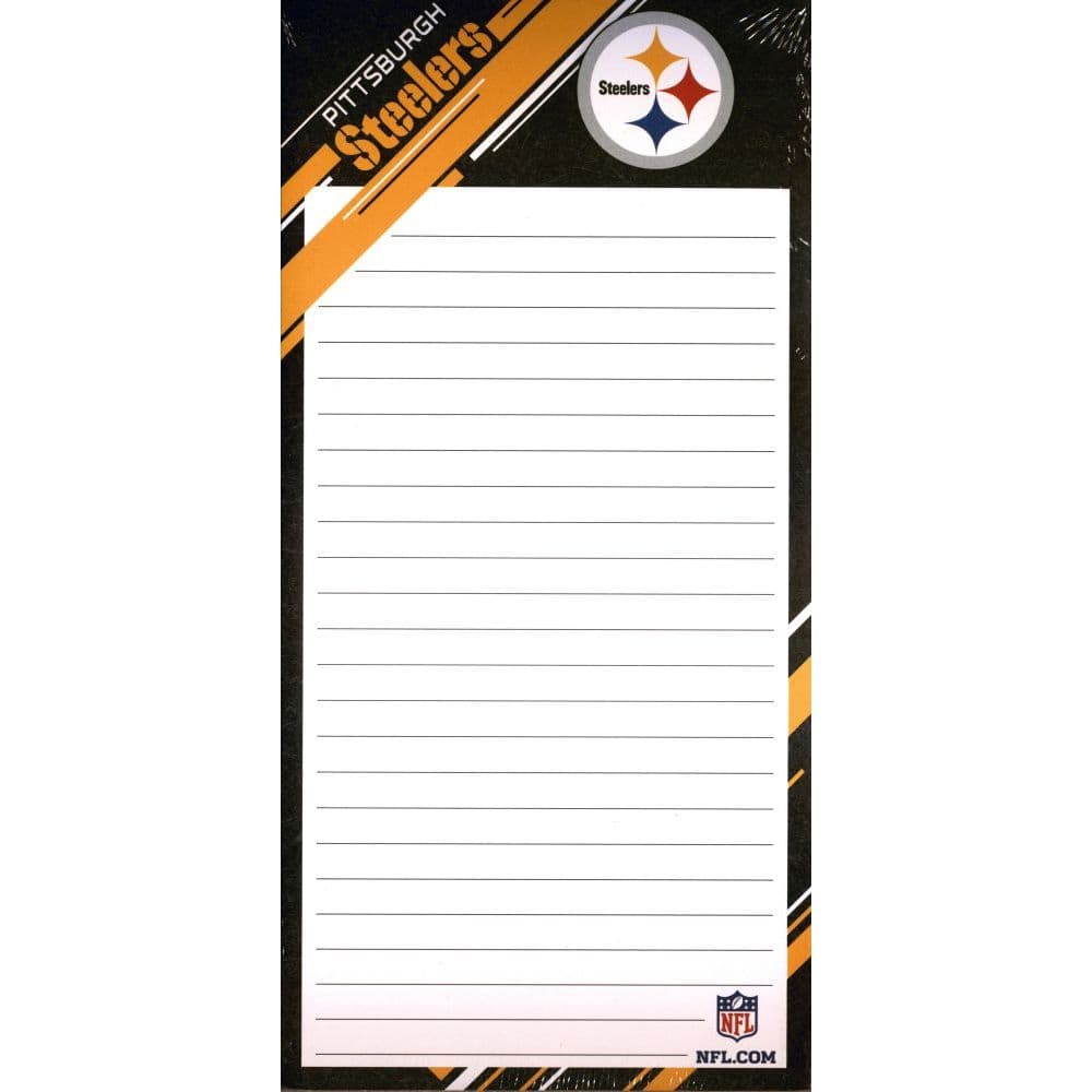 Pittsburgh Steelers List Pad 1 Pack Main Product  Image width="1000" height="1000"