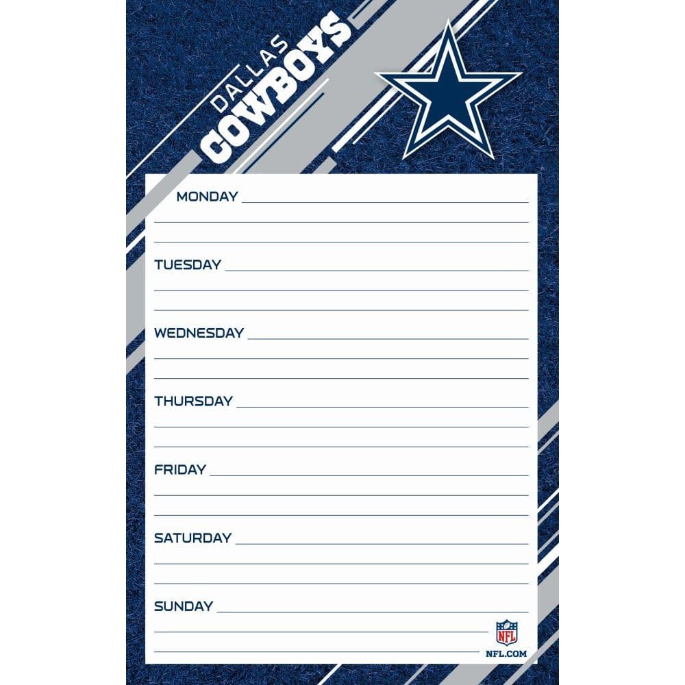 image Dallas Cowboys Weekly Planner Main Product  Image width=&quot;1000&quot; height=&quot;1000&quot;