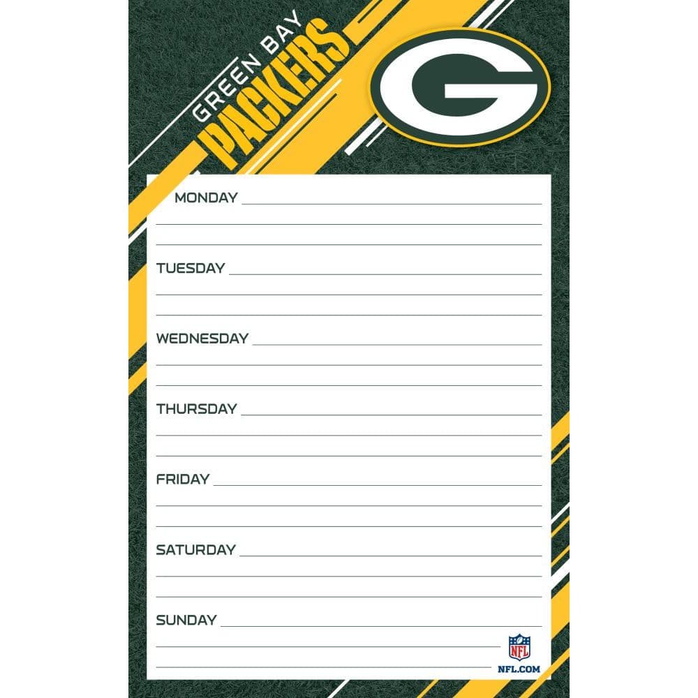 image Green Bay Packers Weekly Planner Main Product  Image width=&quot;1000&quot; height=&quot;1000&quot;