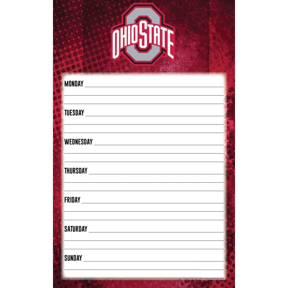 Ohio State Buckeyes Weekly Planner