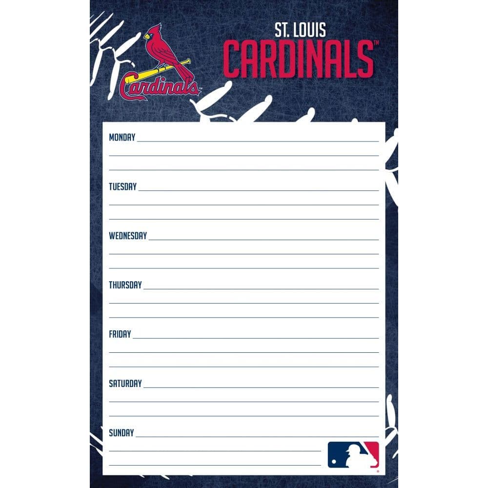 St Louis Cardinals Weekly Planner Main Product  Image width="1000" height="1000"