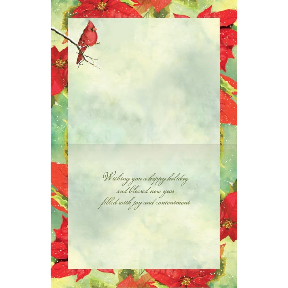 Poinsettia Grace Boxed Christmas Cards 18 pack w Decorative Box by Susan Winget 3rd Product Detail  Image width=&quot;1000&quot; height=&quot;1000&quot;