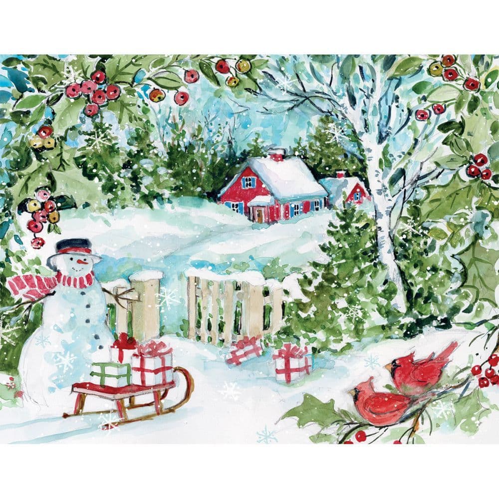 Winter Woods Boxed Christmas Cards 18 pack w Decorative Box by Susan Winget Main Product  Image width="1000" height="1000"