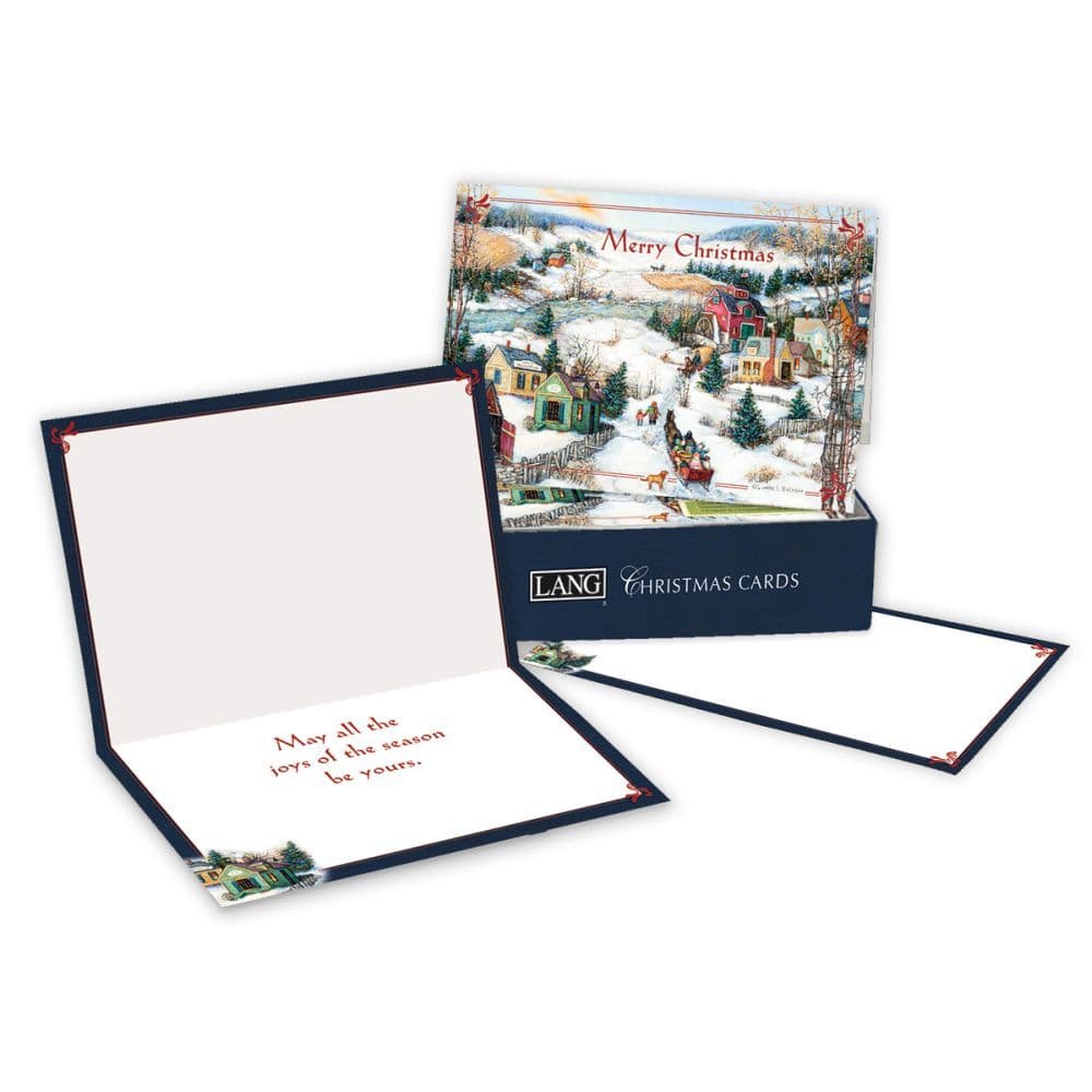 Sleigh Ride Petite Christmas Cards by Linda Nelson Stocks Main Product  Image width="1000" height="1000"