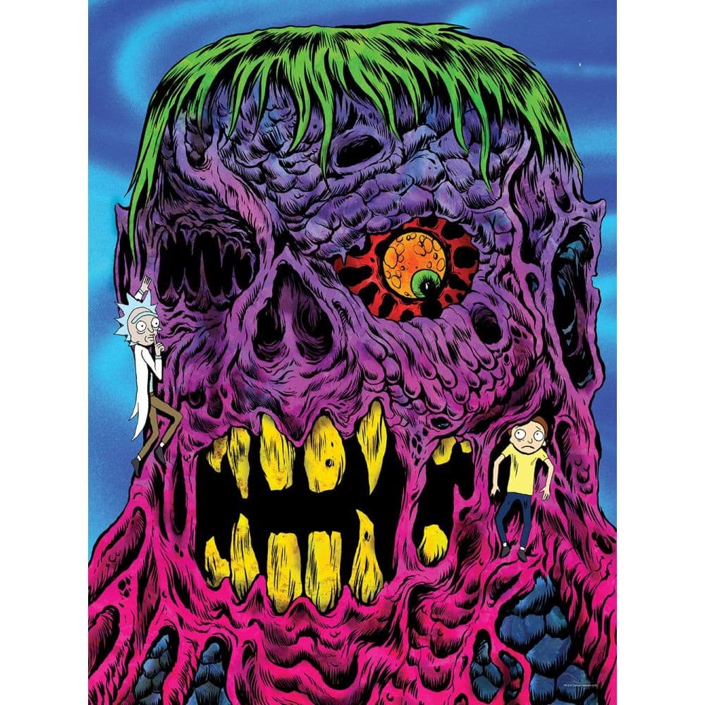 Rick and Morty Eye See You Glow 550 Piece Puzzle 2nd Product Detail  Image width="1000" height="1000"