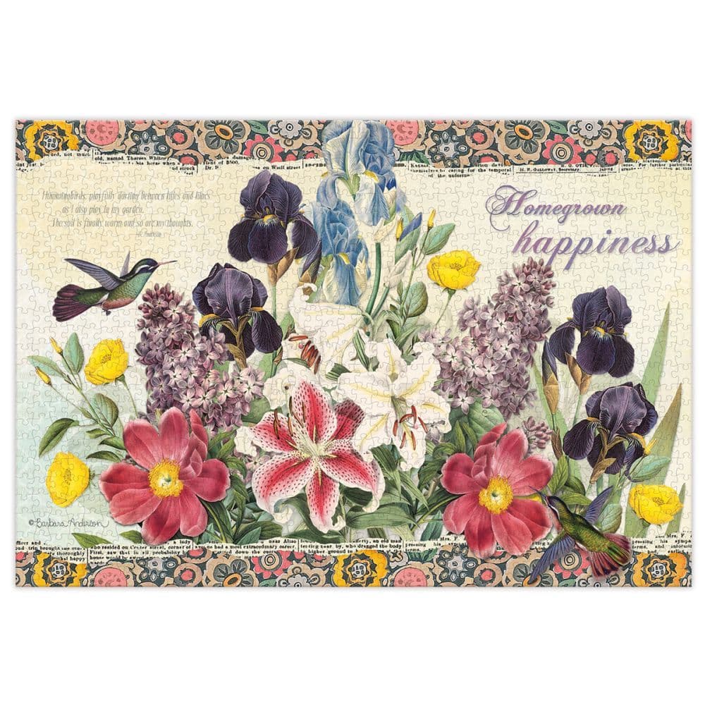 Garden Botanicals 1000 Piece Puzzle by Barbra Ignatiev 2nd Product Detail  Image width="1000" height="1000"
