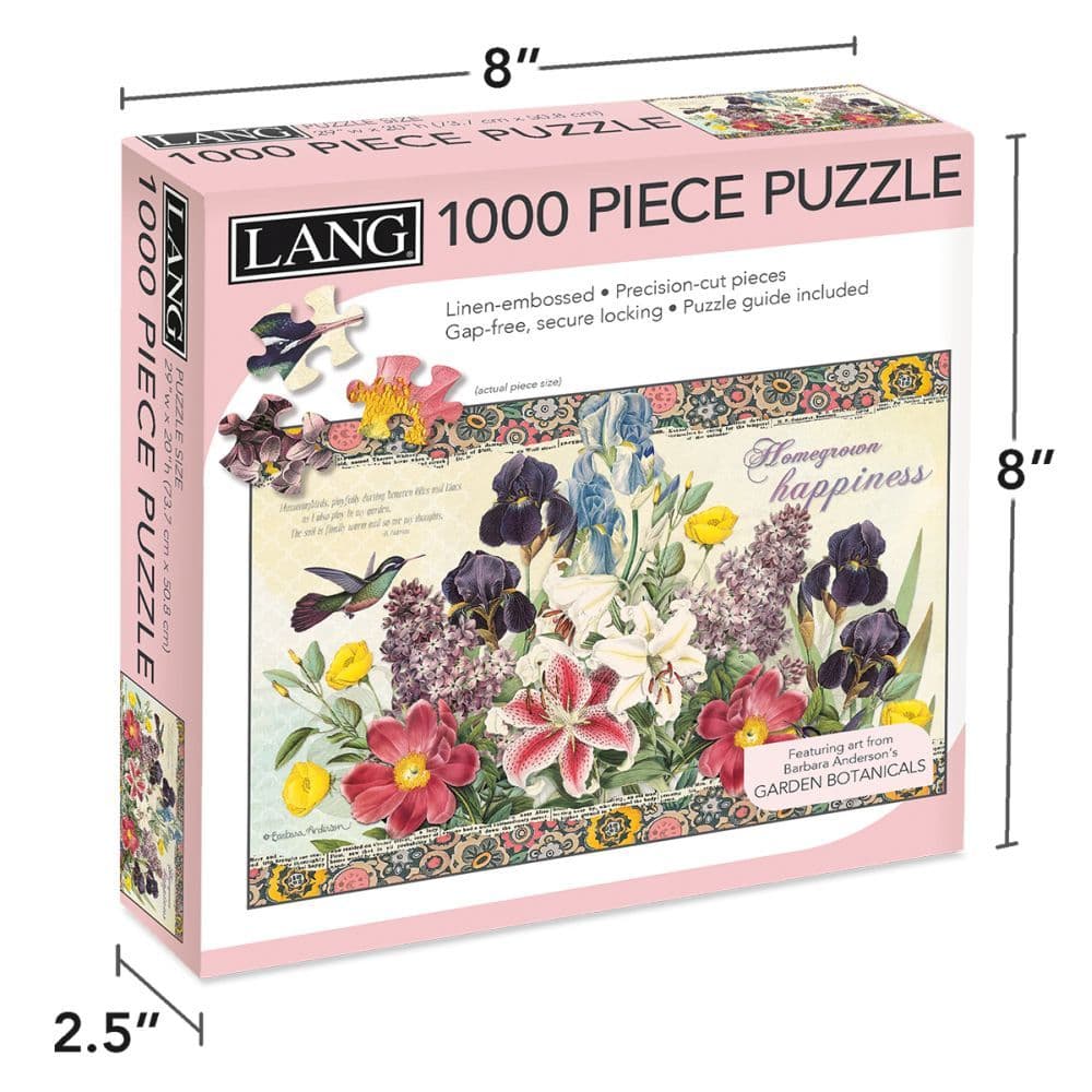 Garden Botanicals 1000 Piece Puzzle by Barbra Ignatiev 4th Product Detail  Image width="1000" height="1000"