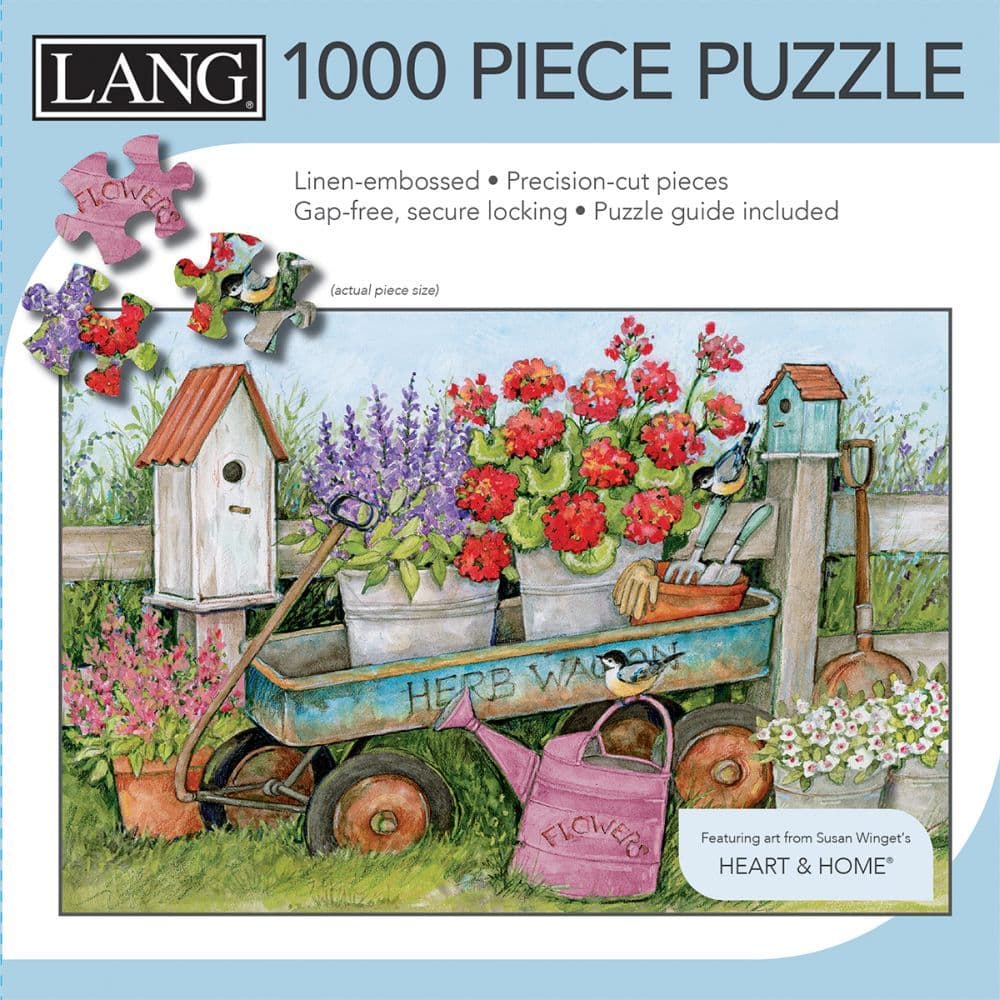 Blue Wagon 1000 Piece Puzzle by Susan Winget 3rd Product Detail  Image width=&quot;1000&quot; height=&quot;1000&quot;
