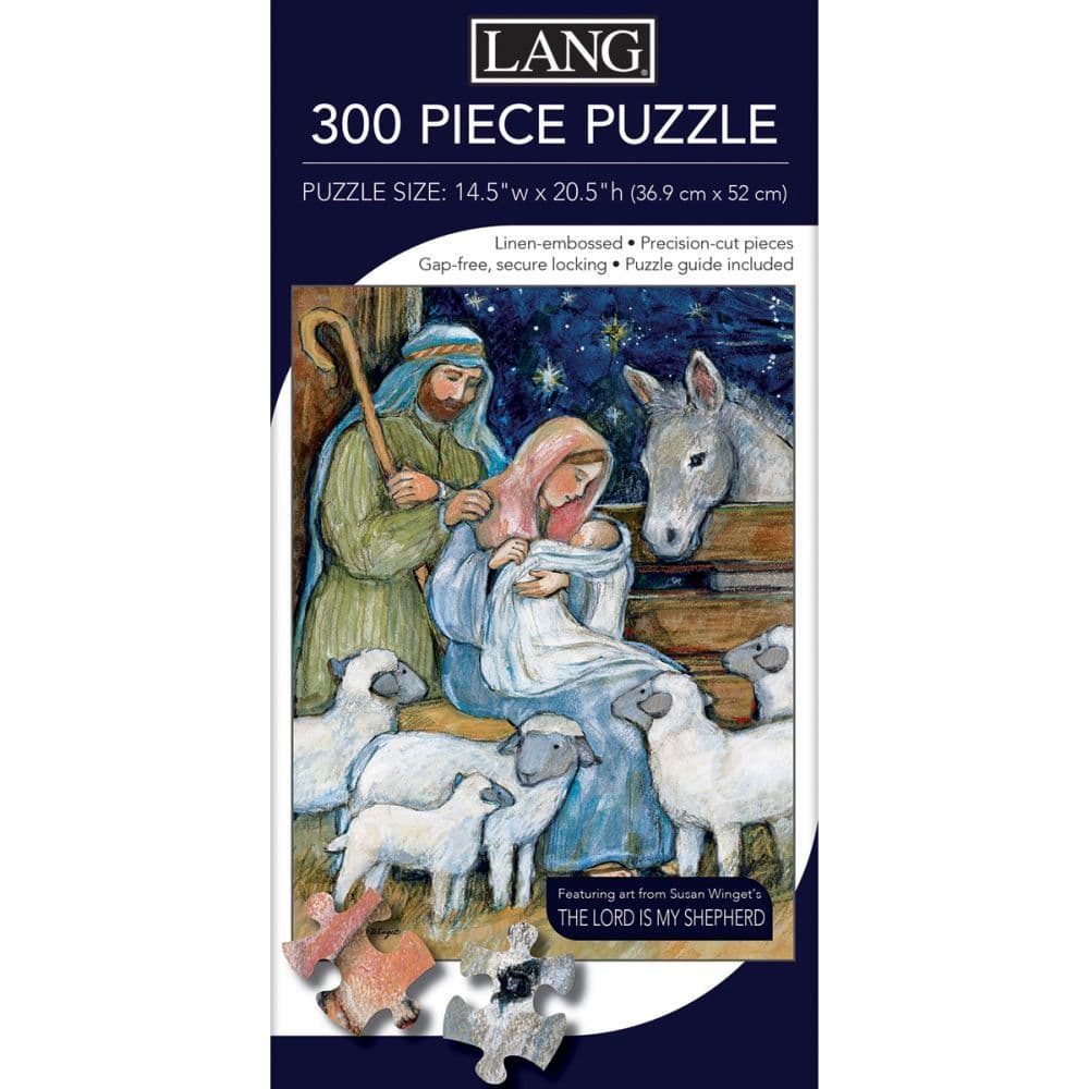 Sheep Nativity 300 Piece Puzzle by Susan Winget 3rd Product Detail  Image width=&quot;1000&quot; height=&quot;1000&quot;