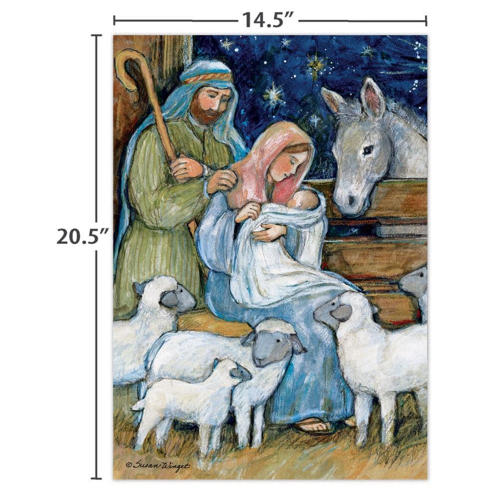Sheep Nativity 300 Piece Puzzle by Susan Winget 5th Product Detail  Image width=&quot;1000&quot; height=&quot;1000&quot;