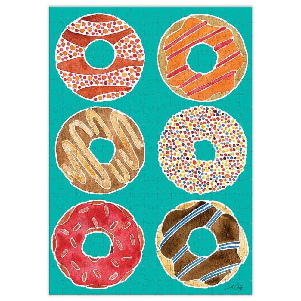 Donuts 300 Piece Puzzle by Cat Coquillette 2nd Product Detail  Image width="1000" height="1000"