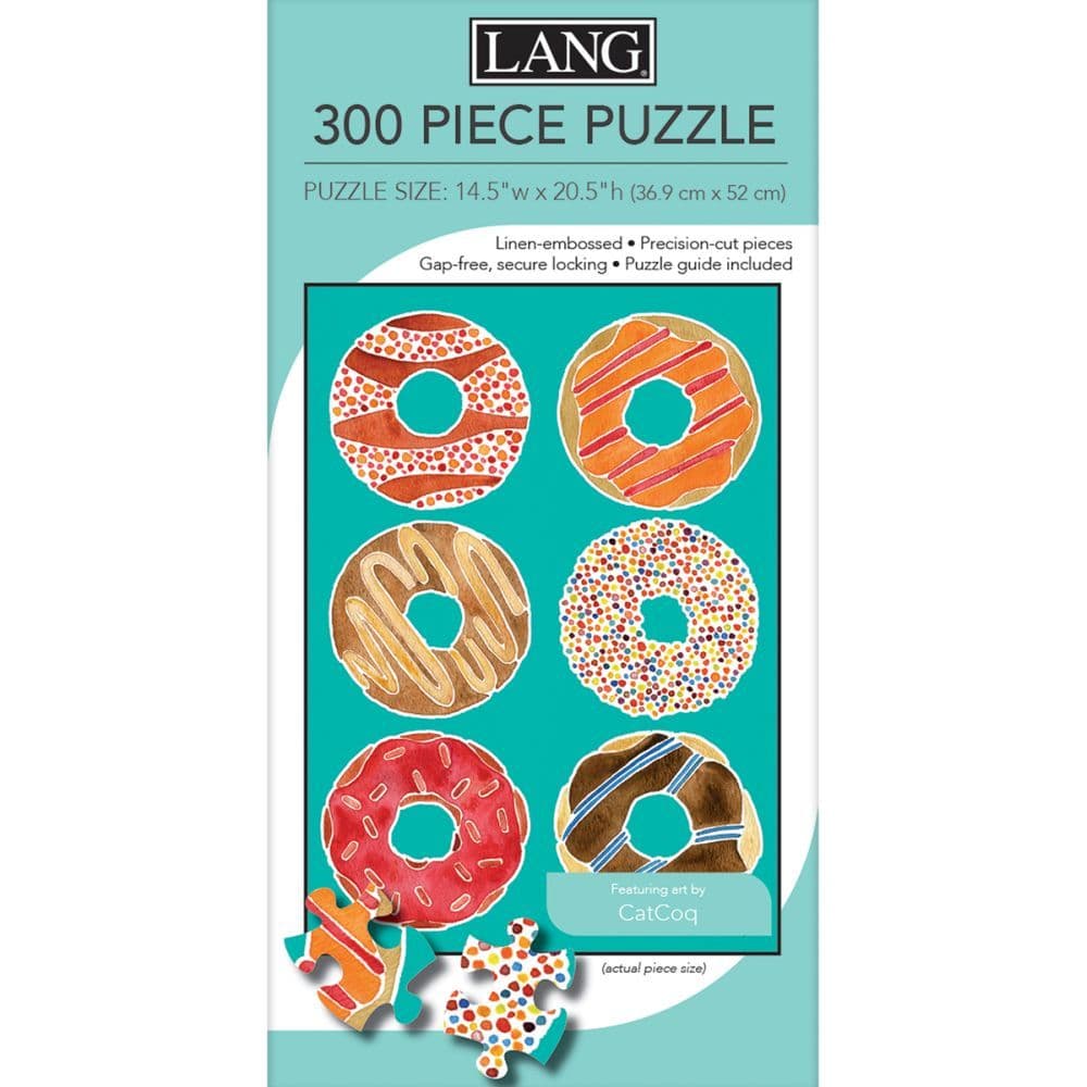 Donuts 300 Piece Puzzle by Cat Coquillette 3rd Product Detail  Image width="1000" height="1000"