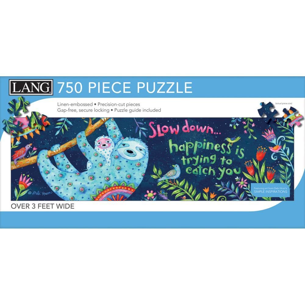 Slothiness 750 Piece Puzzle Panoramic by Debi Hron 3rd Product Detail  Image width=&quot;1000&quot; height=&quot;1000&quot;