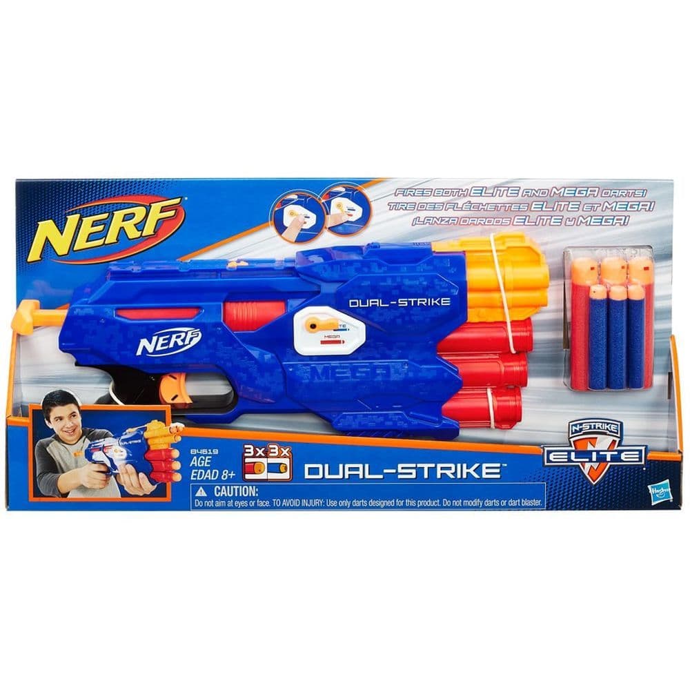 Nerf N Strike Elite DualStrike Blaster Main Product  Image width="1000" height="1000"