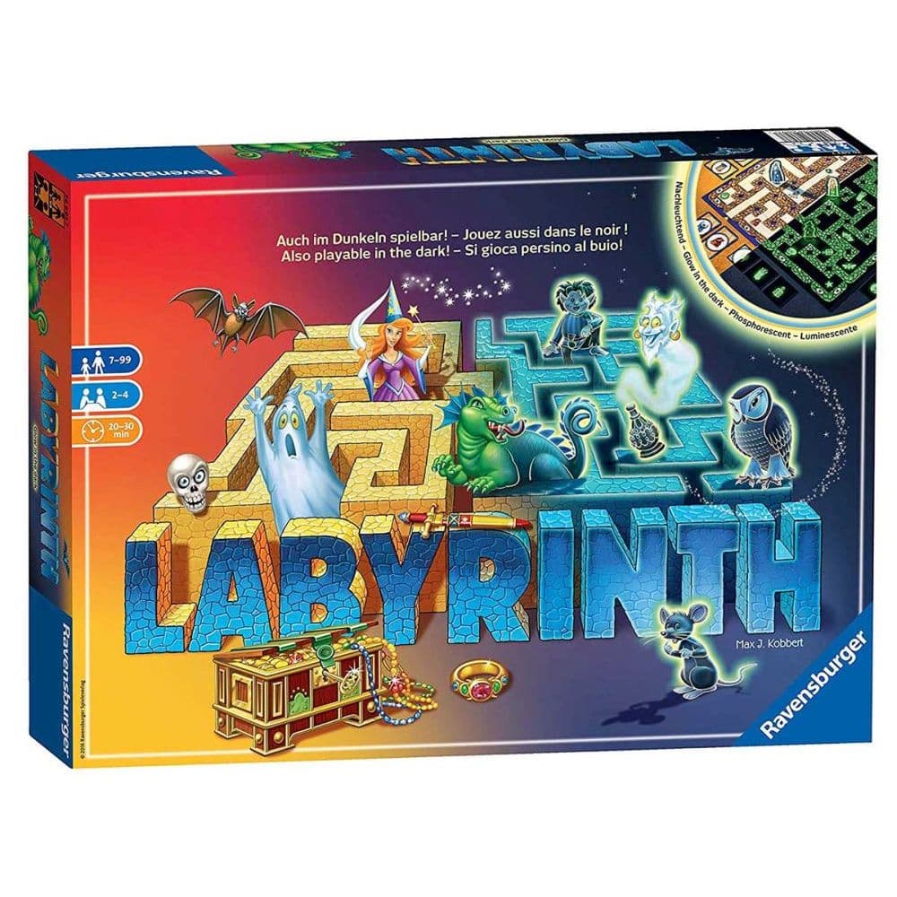 Labyrinth Glow in the Dark Board Game Main Product  Image width="1000" height="1000"
