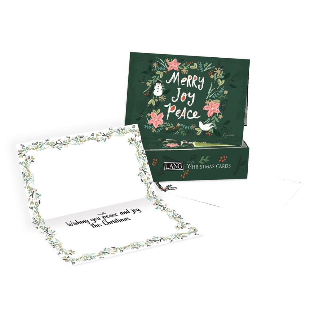 Merry Joy Peace Petite Christmas Cards by Eliza Todd Main Product  Image width="1000" height="1000"