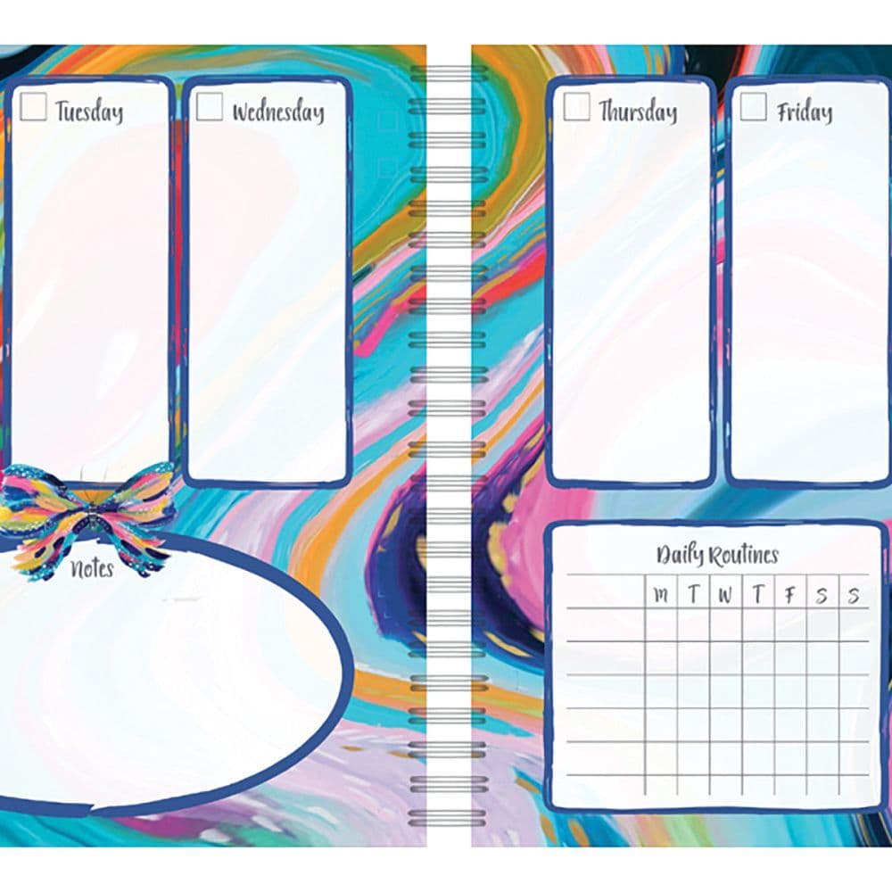 Brush Strokes Spiral Create It Planner by EttaVee 2nd Product Detail  Image width="1000" height="1000"