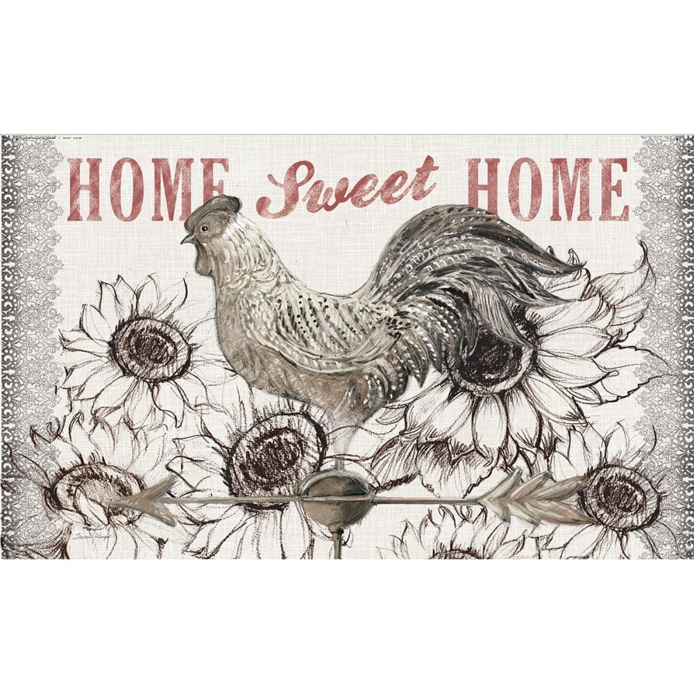 Cardinal Rooster Doormat by Susan Winget Main Product  Image width="1000" height="1000"