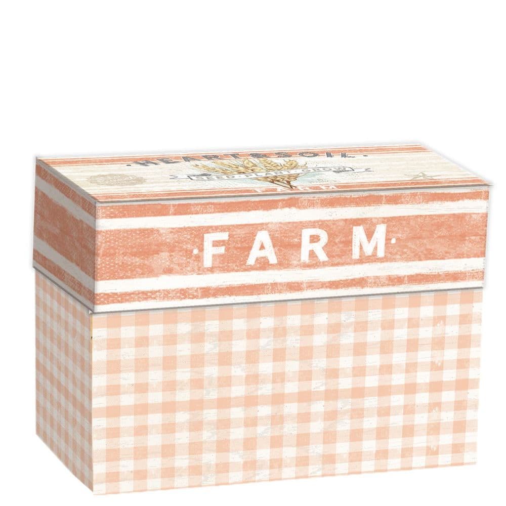farmhouse recipe card box image 2 width="1000" height="1000"