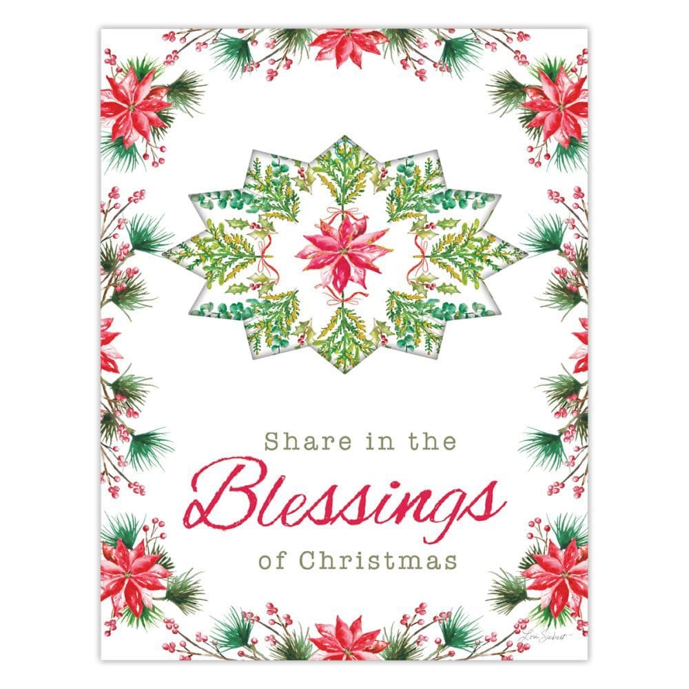Blessings Die Cut 3D Ornament Christmas Cards 8 pack by Lori Siebert 3rd Product Detail  Image width="1000" height="1000"