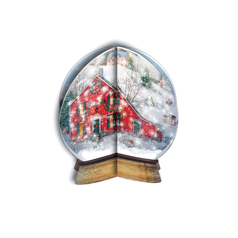 Christmas Gathering Die Cut 3D Ornament Christmas Cards 8 pack by Linda Nelson Stocks 4th Product Detail  Image width="1000" height="1000"