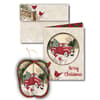 image Winter Farm Die Cut 3D Ornament Christmas Cards 8 pack by Susan Winget Main Product  Image width="1000" height="1000"