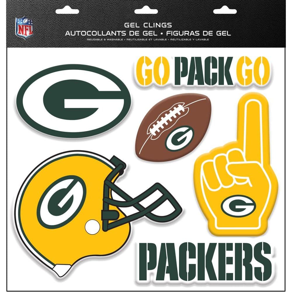 NFL Green Bay Packers 115x12 Gel Clings Main Product  Image width="1000" height="1000"