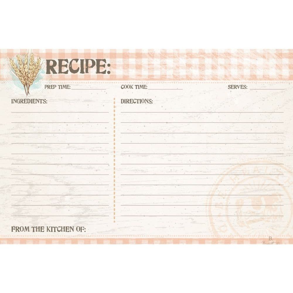Farmhouse 4 X 6 Recipe Cards 36 cards by Chad Barrett 2nd Product Detail  Image width="1000" height="1000"