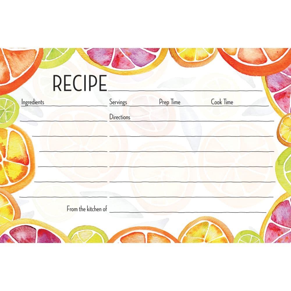 Main Squeeze 4x6 Recipe Card by Cat Coquillette 2nd Product Detail  Image width="1000" height="1000"
