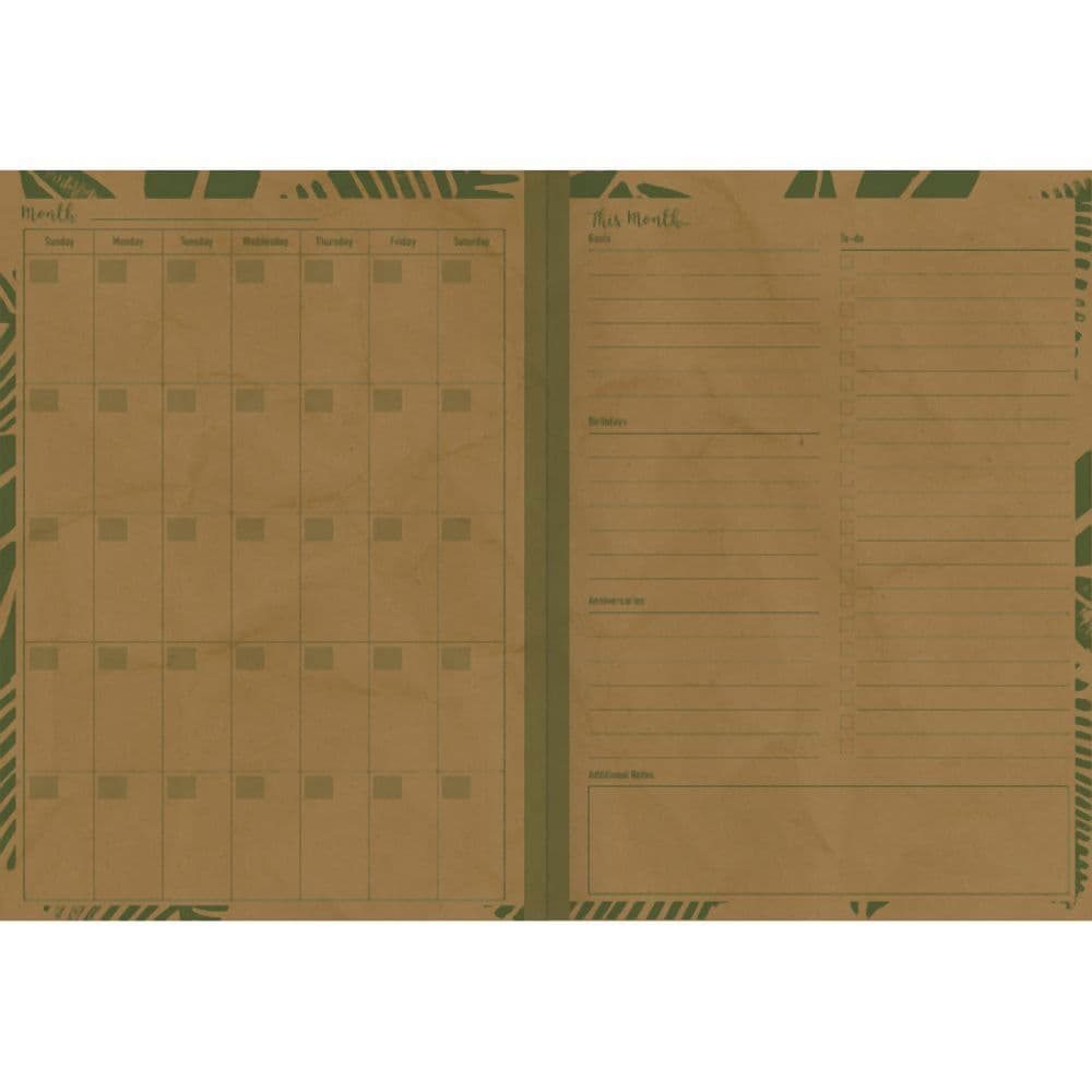 Kraft Tropic Create-It Planner Second Alternate Image  width="1000" height="1000"