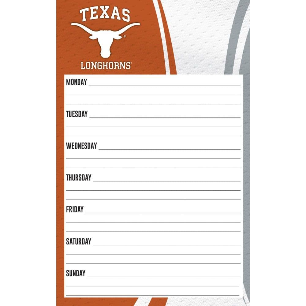 Texas Longhorns Weekly Planner Main Product  Image width="1000" height="1000"