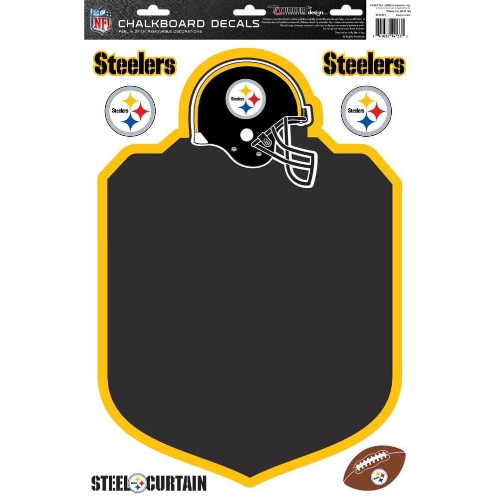 NFL Pittsburgh Steelers Chalkboard Decal Main Product  Image width="1000" height="1000"