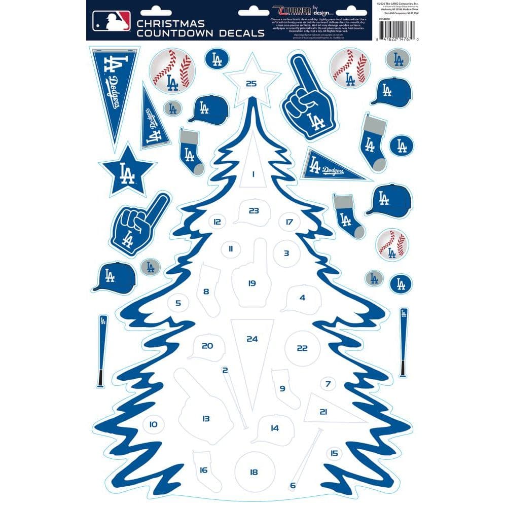 Mlb Los Angeles Dodgers Christmas Countdown Main Product  Image width="1000" height="1000"