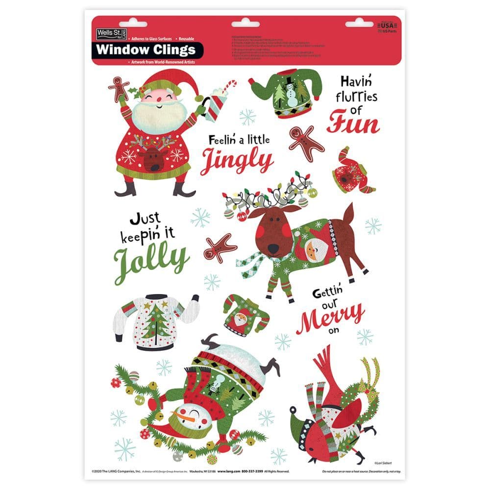 image Merry Christmas Window Cling by Lori Siebert Main Product  Image width=&quot;1000&quot; height=&quot;1000&quot;