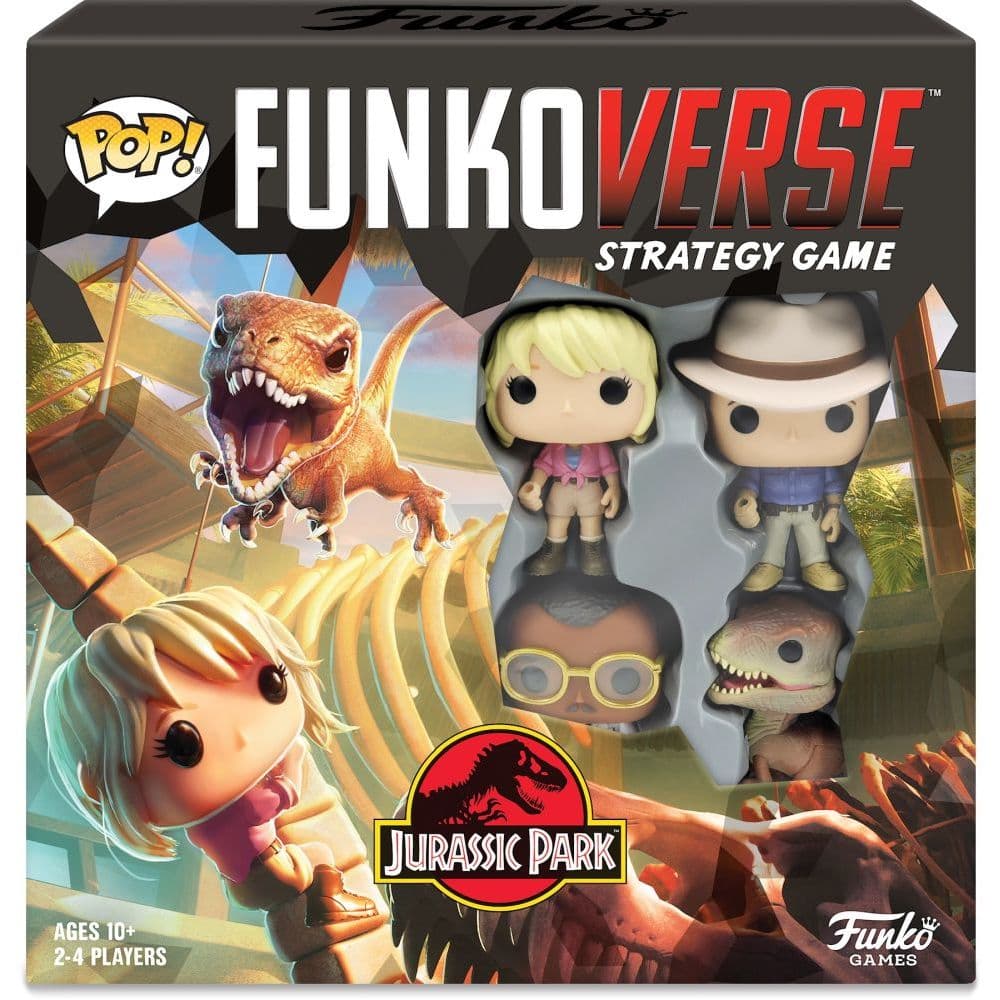 Funko POP Funkoverse Jurassic Park 100   Strategy Game Main Product  Image width="1000" height="1000"