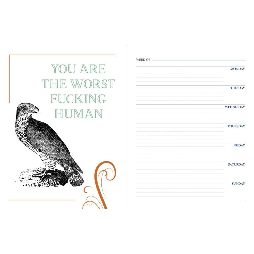 Effin Birds Undated Weekly Planner Seventh Alternate Image width=&quot;1000&quot; height=&quot;1000&quot;