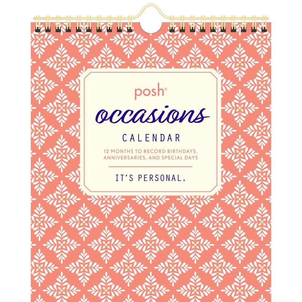 Posh Occasions Perpetual Wall Calendar Main Product Image width=&quot;1000&quot; height=&quot;1000&quot;