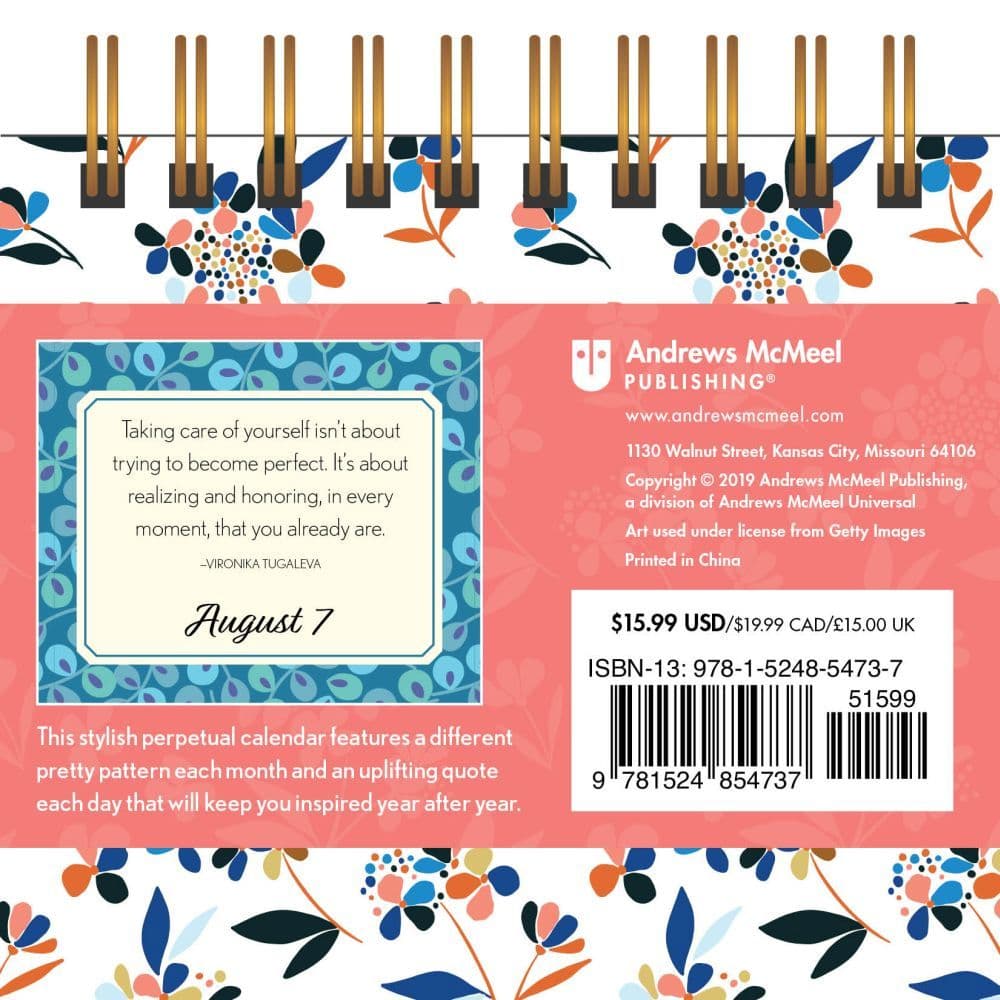 Posh Perpetual Easel Calendar 2nd Product Detail  Image width="1000" height="1000"