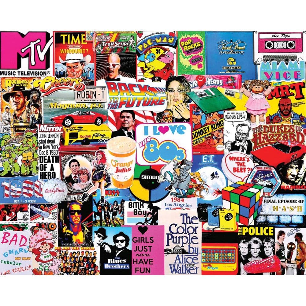 I Love the 80s 1000pc Puzzle Main Product  Image width="1000" height="1000"