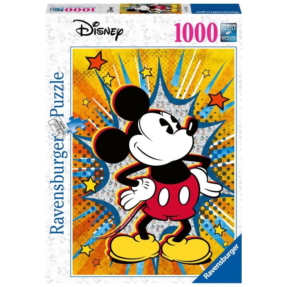 Retro Mickey 1000 Piece Puzzle Main Product  Image width=&quot;1000&quot; height=&quot;1000&quot;