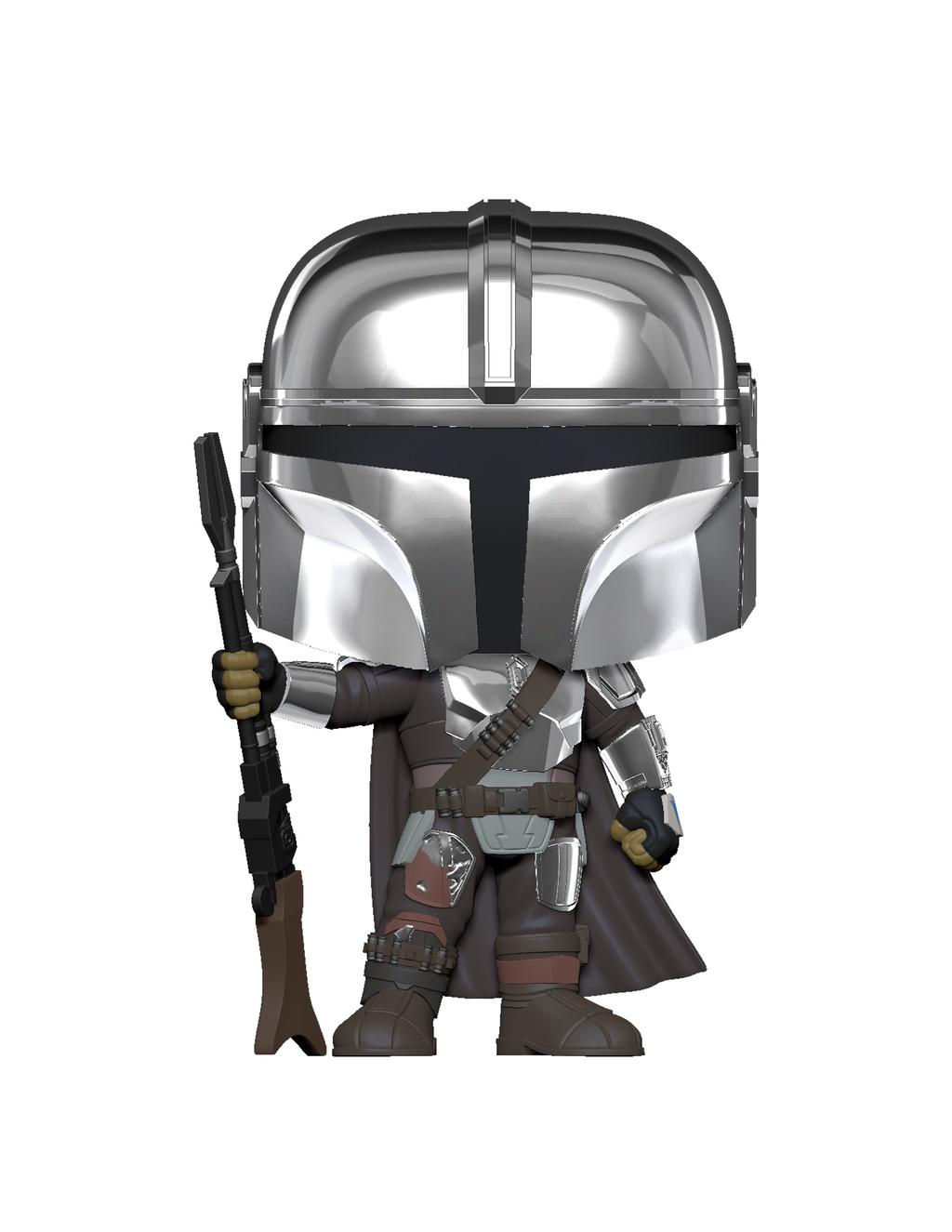 Pop Star Wars The Mandalorian With Chrome Vinyl Figure 10inch Main Product  Image width="1000" height="1000"
