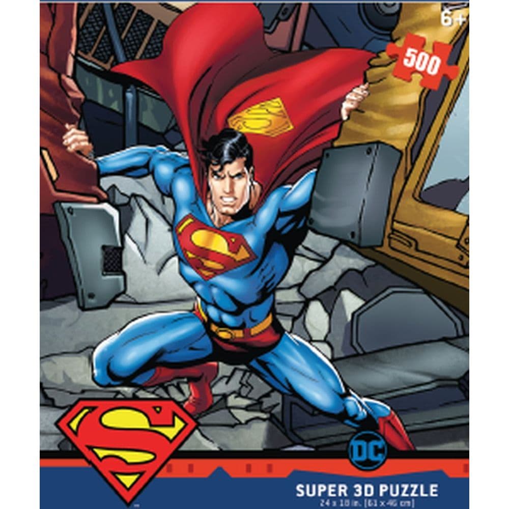 Lenticular 3D Puzzle DC Superman Strength Main Product  Image width="1000" height="1000"